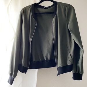 Olive Light Weight Bomber